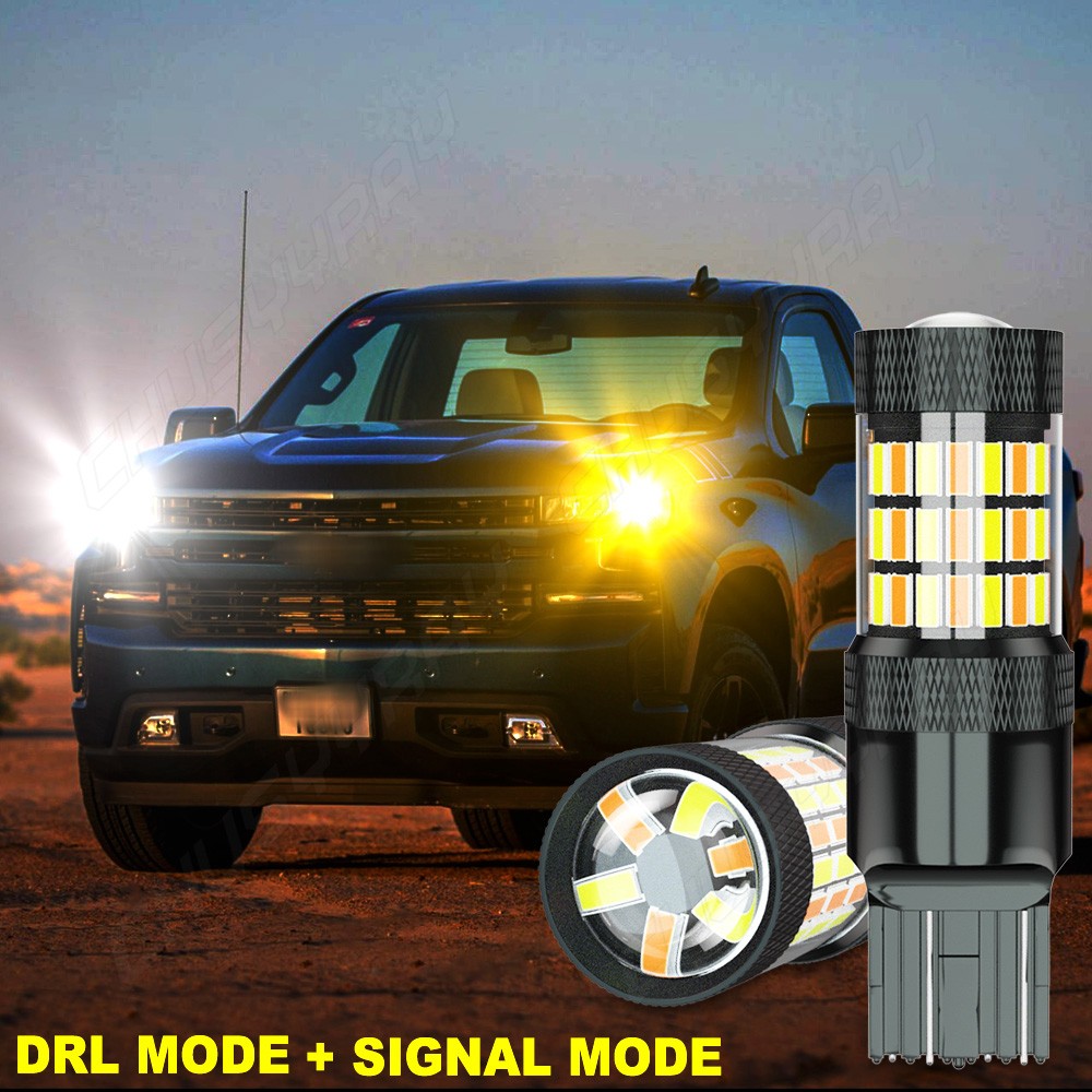 LED Front Rear Turn Light Signal Blinker Bulbs 7441 7440 Amber Error Free