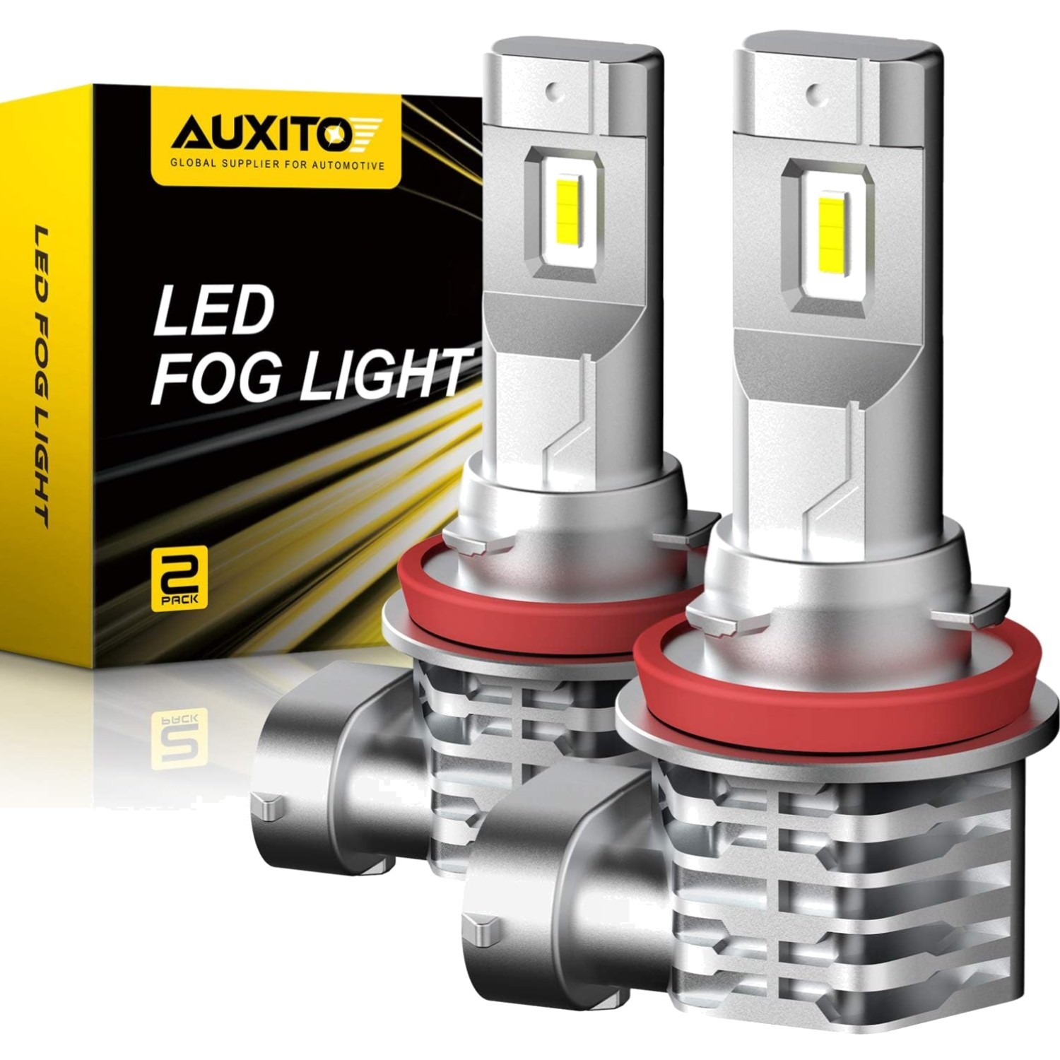 H11 H8 LED Fog Light Bulb 40W 6000LM 6500K Cool White Pack of 2