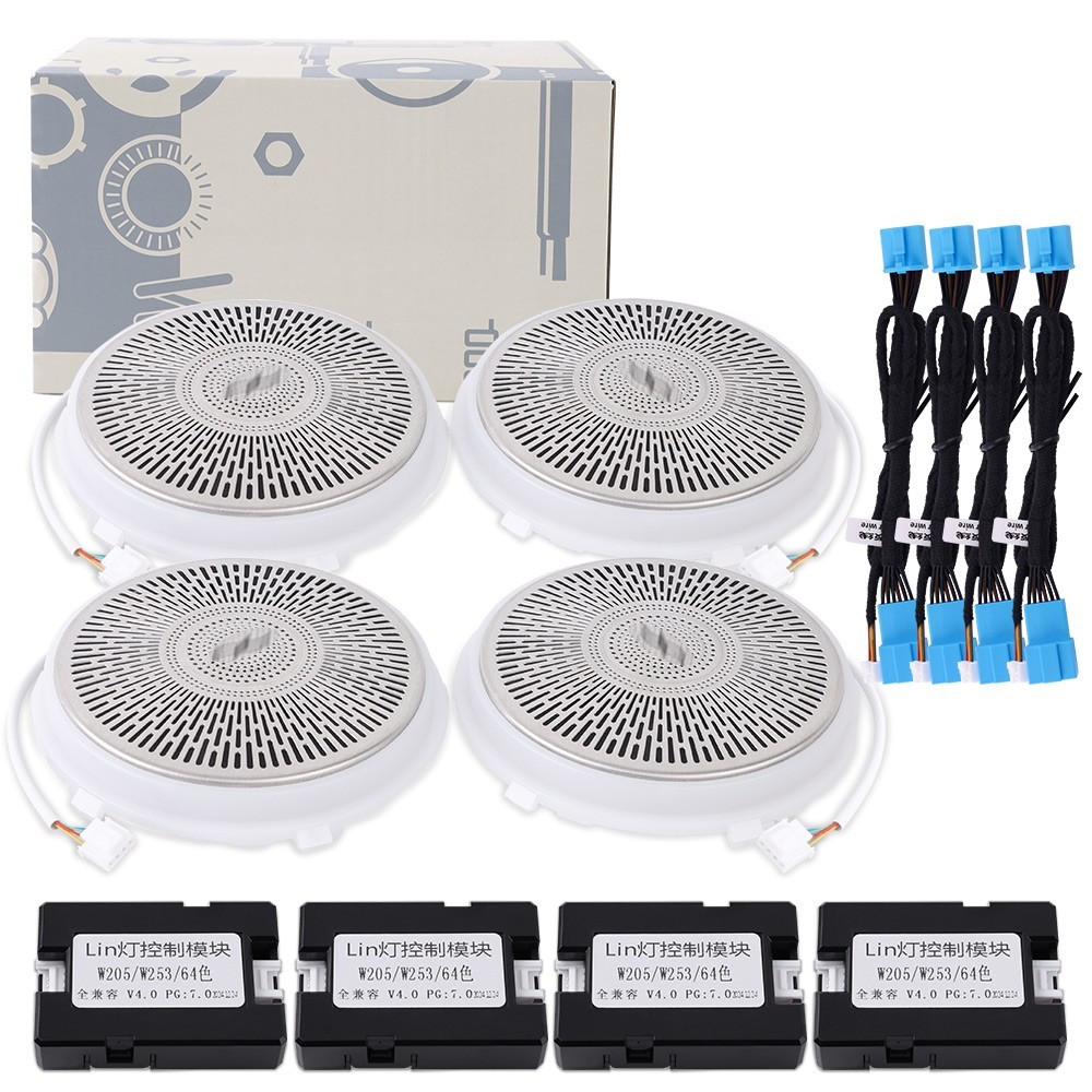 W205 X253 Speaker Tweeter For Mercedes Benz C Class 64 Colors Led-Ambient Light