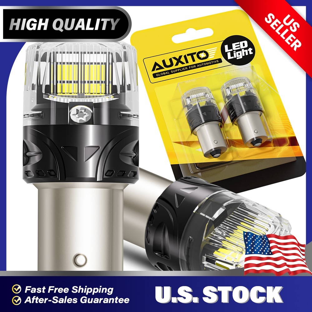 2PCS 1156 LED Bulb 6500K White 1:1 Size 7506 BA15S 1003 For Reverse Backup Light