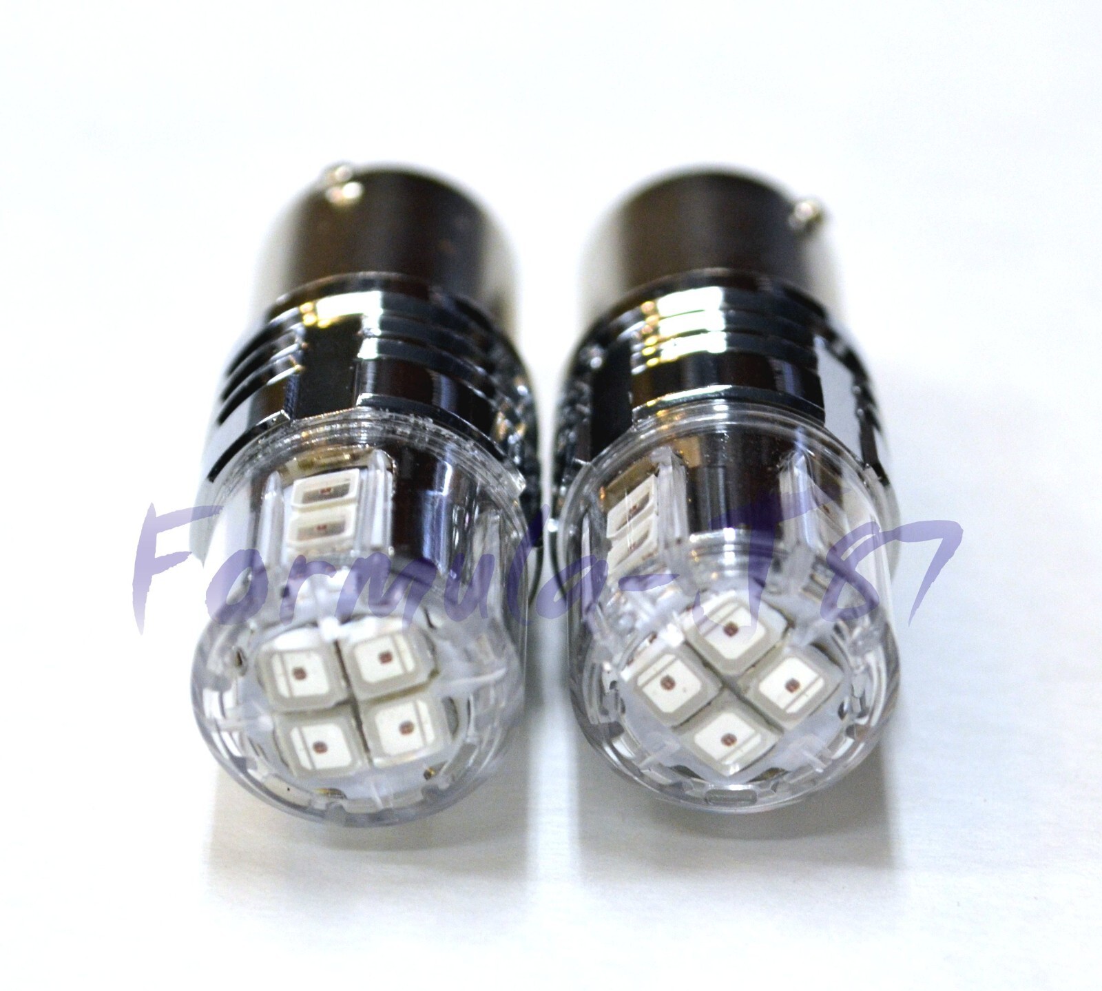 LED 15W 1157 Red Two Bulbs Light Rear Turn Signal Parking Replacement Upgrade OE
