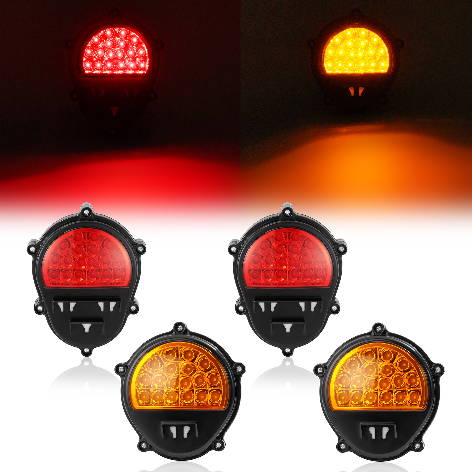 For HMMWV HUMVEE Military Trucks LED Side Marker Lights+Brake Lights+Turn Signal