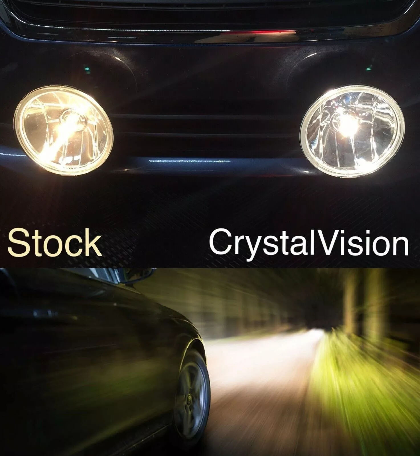Philips CrystalVision Ultra H13 9008 Halogen Car white Xenon Headlight Bulbs x2