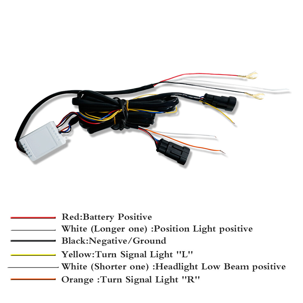 Smoke Lens Switchback DRL Turn Signal Lights LED Retrofit For 2009-14 Ford F-150