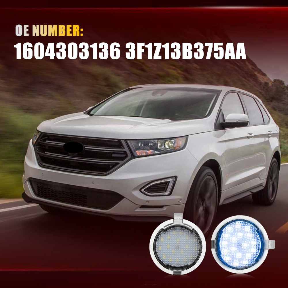 LED Side Rear View Mirror Puddle Lights For Ford F150 Explorer Edge Taurus 1-10X