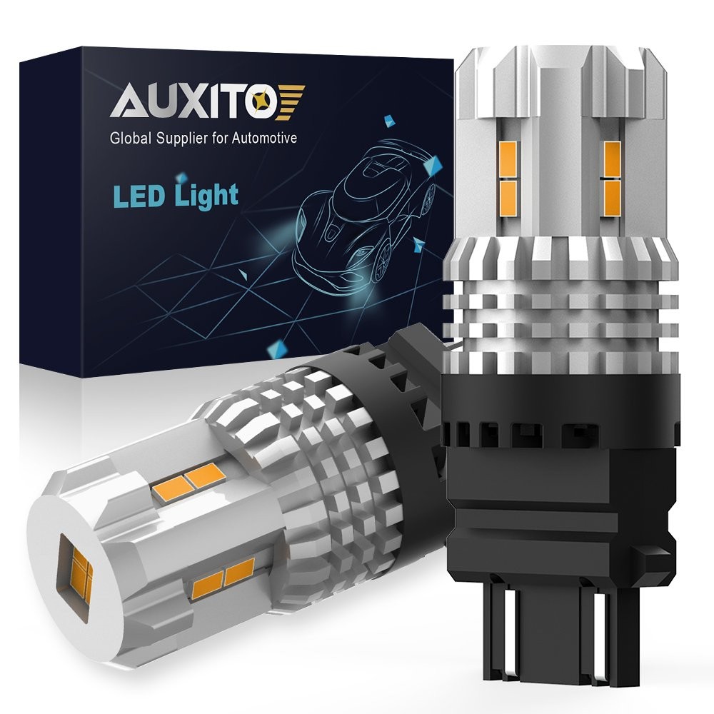 2-20 3157 Amber LED Turn Signal DRL Parking Light Bulb Blinker 3020SMD 3156 4157