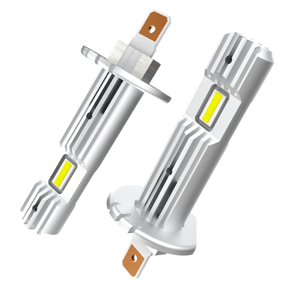 2X AUXITO H1 LED 20000LM HEADLIGHT HIGH LOW BEAM BULB KIT 6500K WHITE ERROR FREE