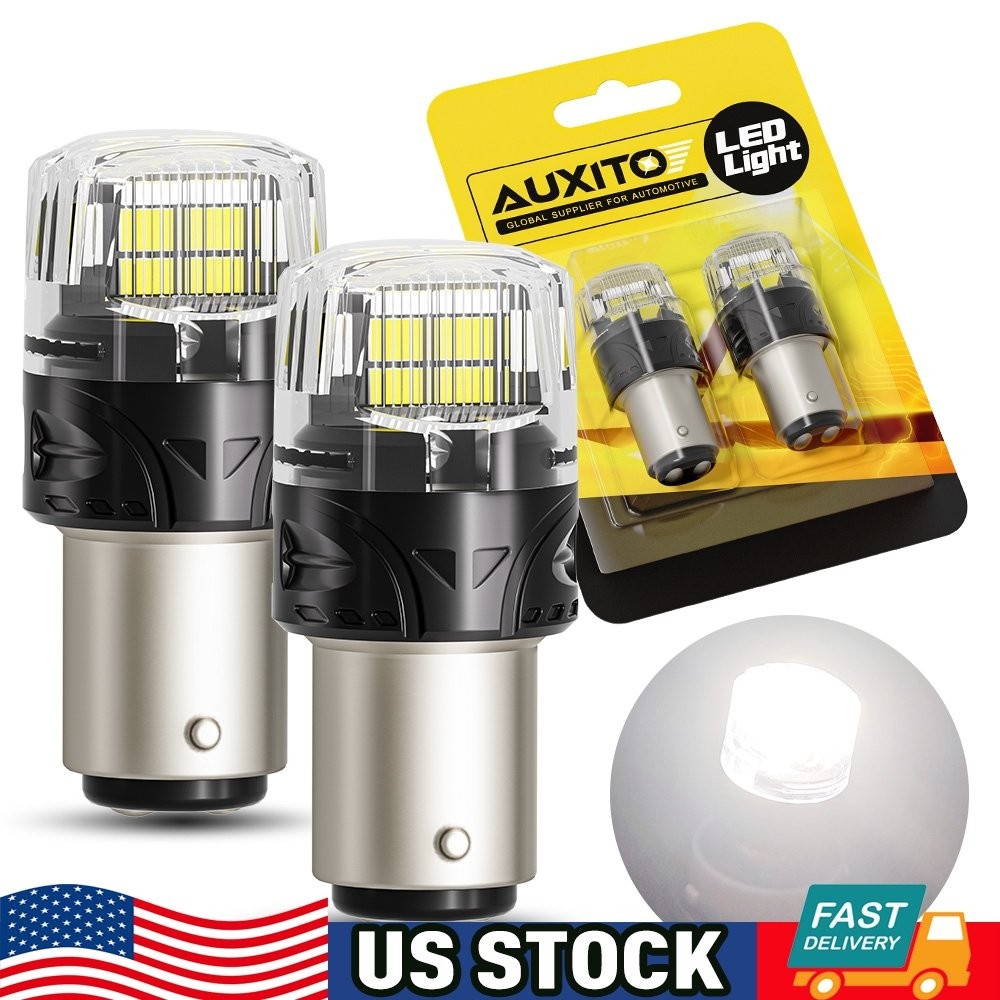 2Pcs 6500K White 1157 Bay15d 13SMD LED Car Truck Tail Brake Stop Light Bulb 12V