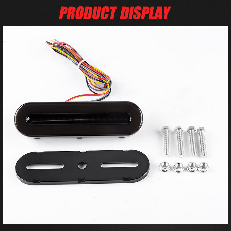 2X Red+Amber ENERGY-EFFICIENT LIGHT Trailer Truck Stop/Turn/Tail Brake Lights 5″
