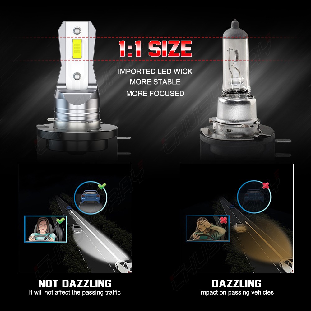 4x H7 H11B LED Headlights Bulbs Kit High Low Beam For KIA Soul 2012-2013 6000K