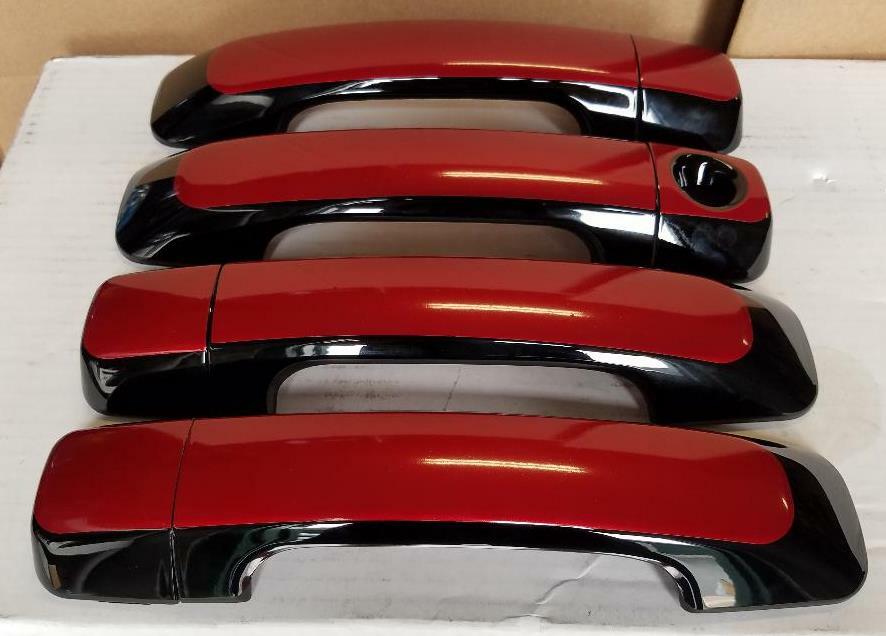 Custom Black OR Chrome Door Handle Covers 2007-2021 Toyota Tundra YOU PICK CLR