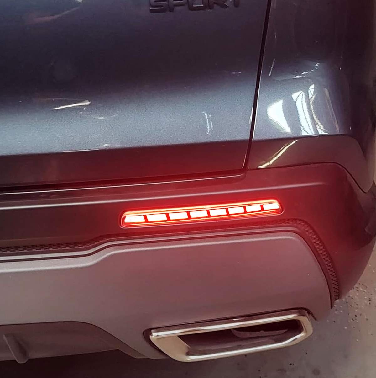 Red Lens Full LED Tail/Brake/Signal Rear Bumper Reflectors For 23-up Honda CRV