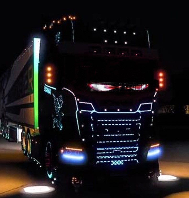 200CM Truck Specific Devil’s Eye LED-Screen Car Eye Truck Dynamic LED Light USA