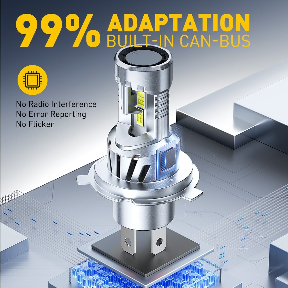 H4 9003 LED Headlight Bulbs Conversion Kits High Low Beam 6500K White 1-6 SET
