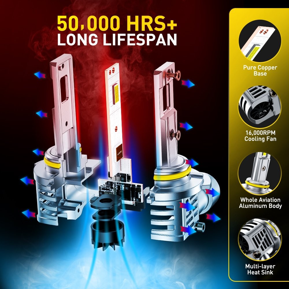 9005+H11 LED Combo COB LED Headlight Kit 360000LM Light Bulbs Hi/Low Beam 4-40X