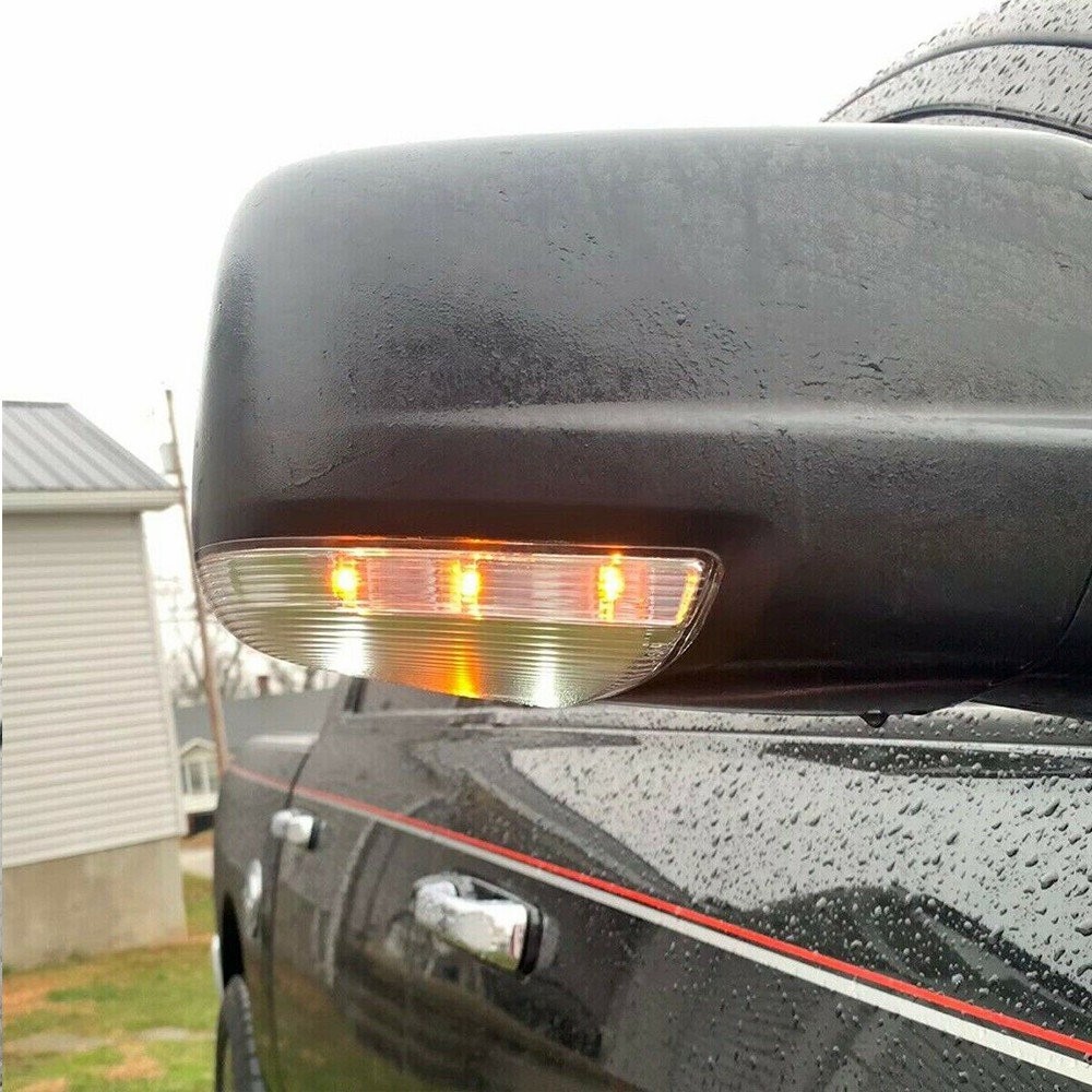 Front Left&Right Side LED Mirror Puddle Light for Dodge RAM 1500 2500 2009-2014
