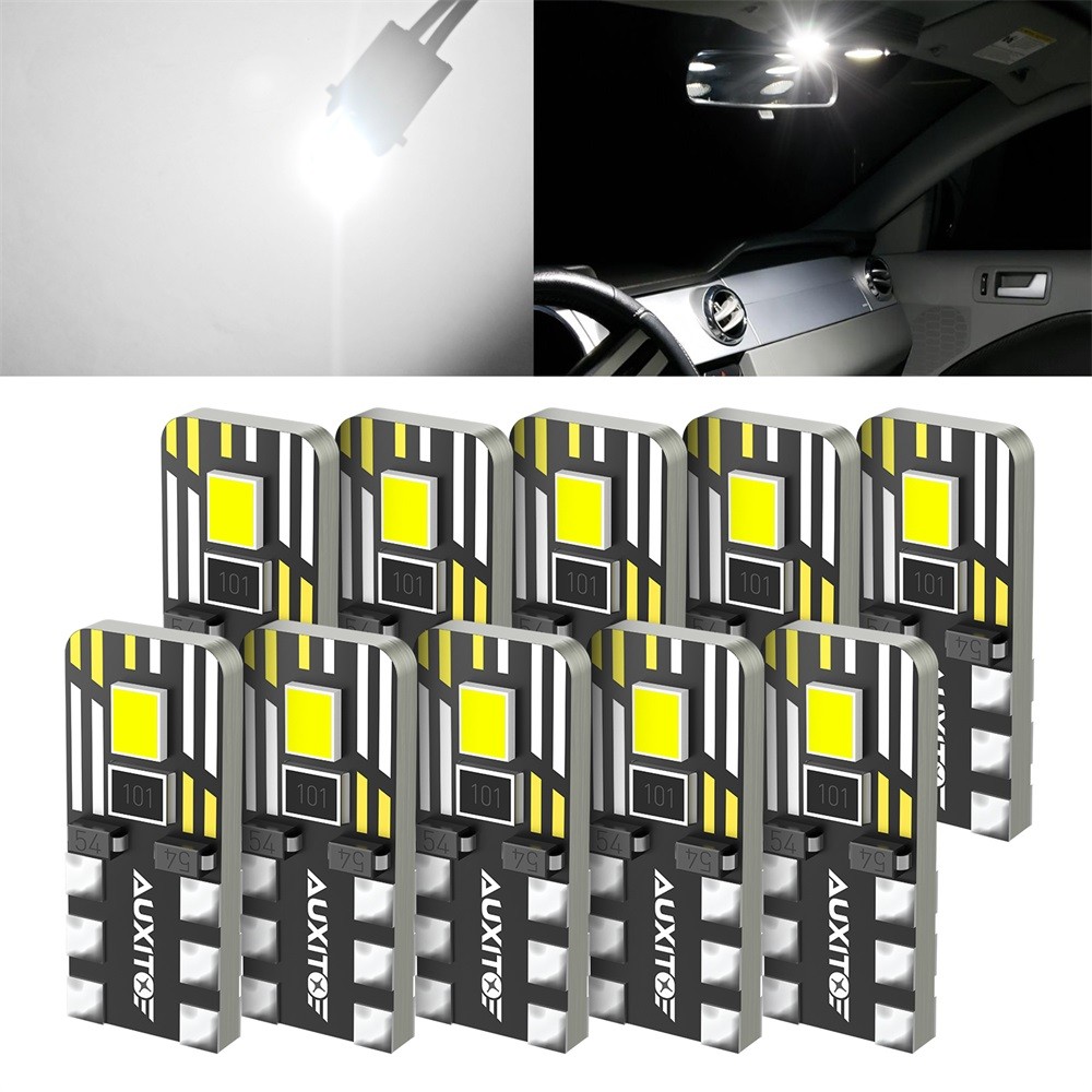 AUXITO Super Bright Canbus T10 194 LED Light Bulbs Xenon white Lamp 2825 10-100X