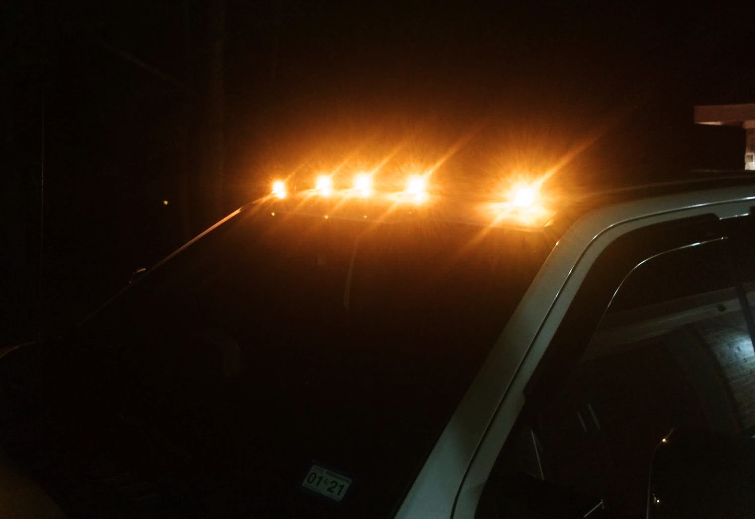 Direct Fit 5pc Smoked Lens Amber LED Cab Roof Light Kit For Ford 17-22 F250 F350