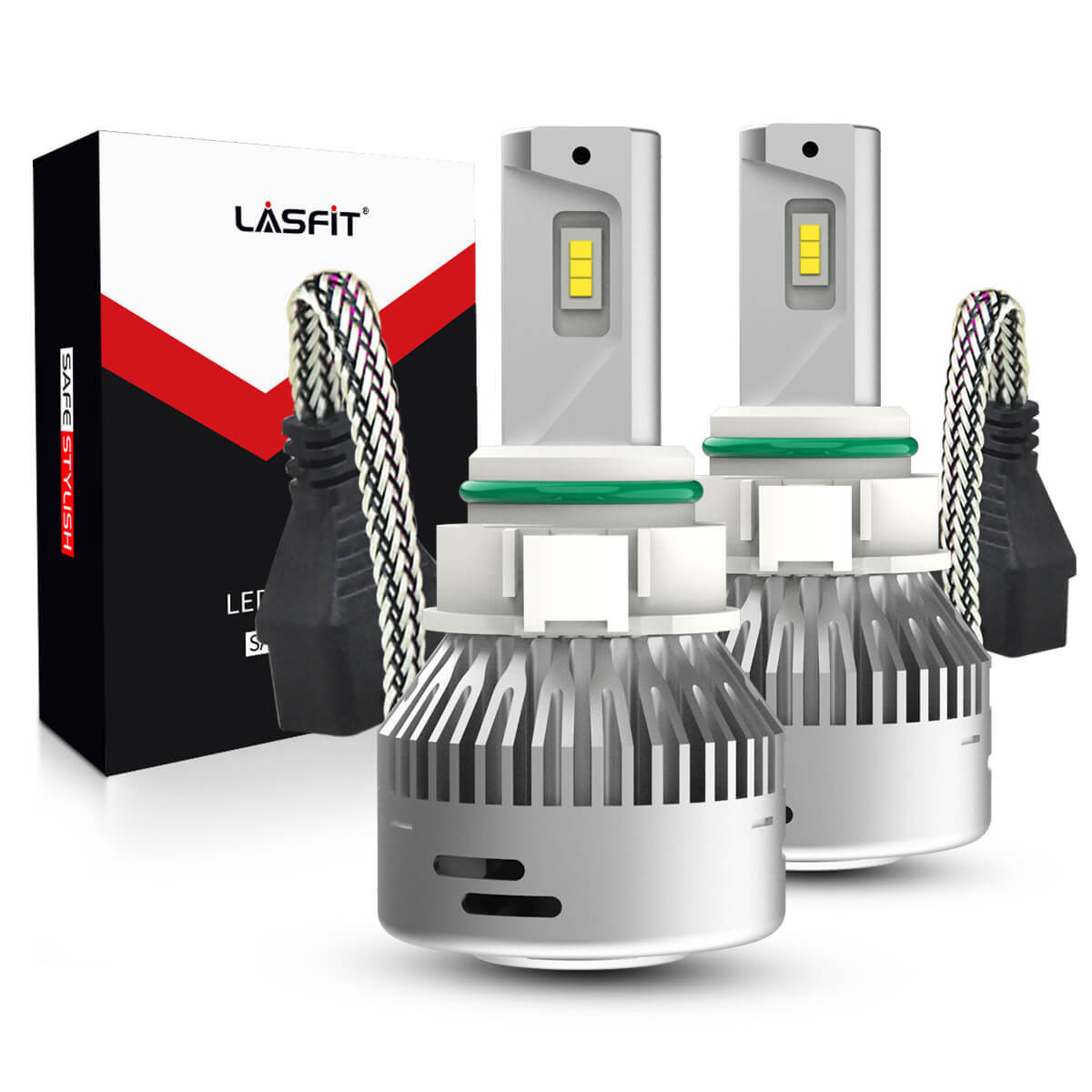 LASFIT 5202 2504 LED Fog Light Bulb 60W 6000LM Super Bright Conversion Kit White