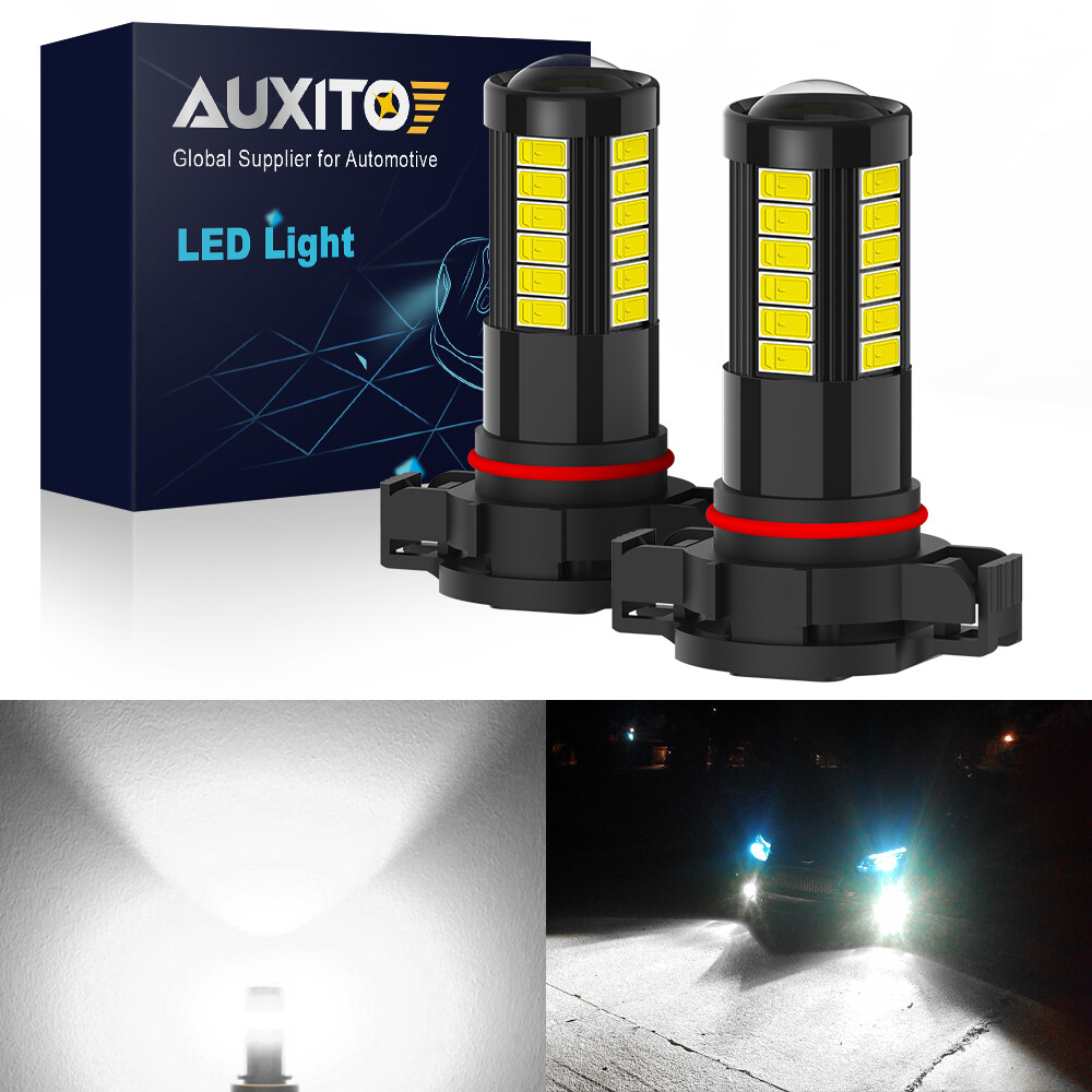 AUXITO LED Fog Light Bulb H16 5202 Fog Light Bulb White 6000K High Power Lamps