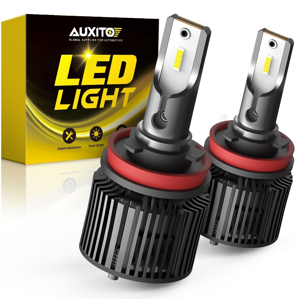 AUXITO H11 H8 H9 LED CSP Headlight Kit Low Beam Bulb 6000K High Power NEW 1/2set