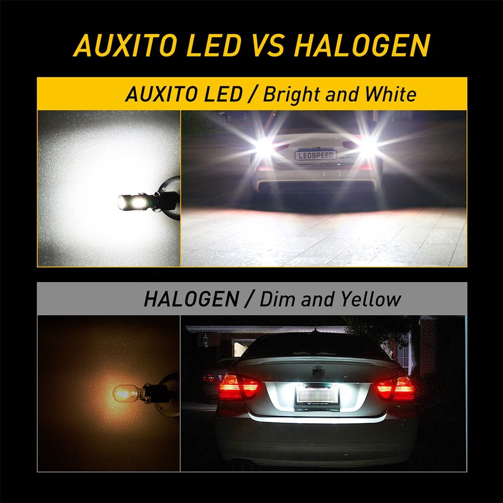 2X 921 T15 912 W16W 906 916 6000K LED Reverse Back Up Light Bulbs Super White