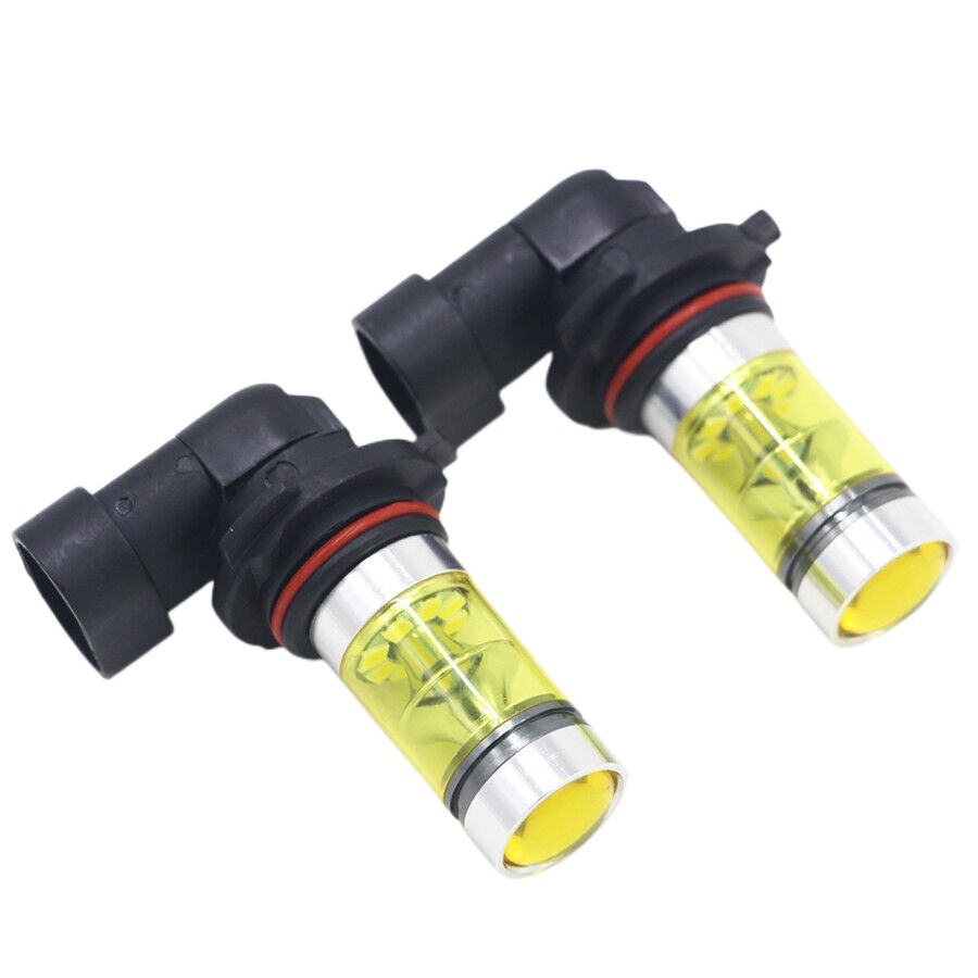 2x Yellow Fog Light Bulbs for 9006 HB4 100W 2323 LED 4300K Daytime Running Light