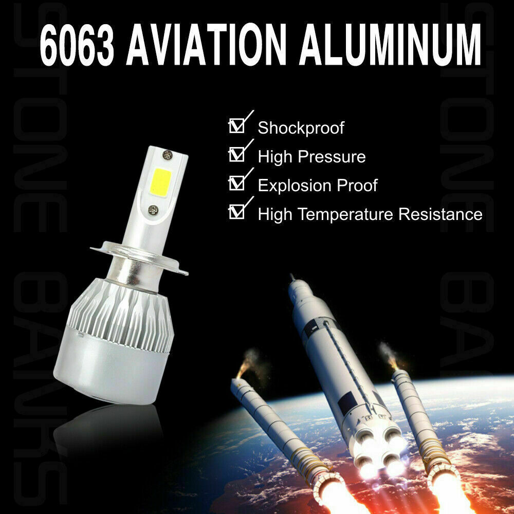 9005+9006 Combo LED Headlight Kit High Low Beam Kit HB3 HB4 6000K 720W 4 Bulbs