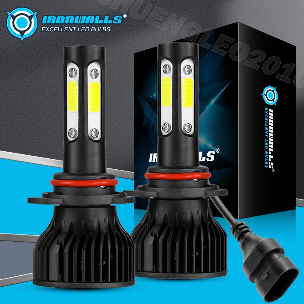 4-sides 9012 H11 LED Headlight Hi/Low Fog Light White For Chrysler 200 2013-2015