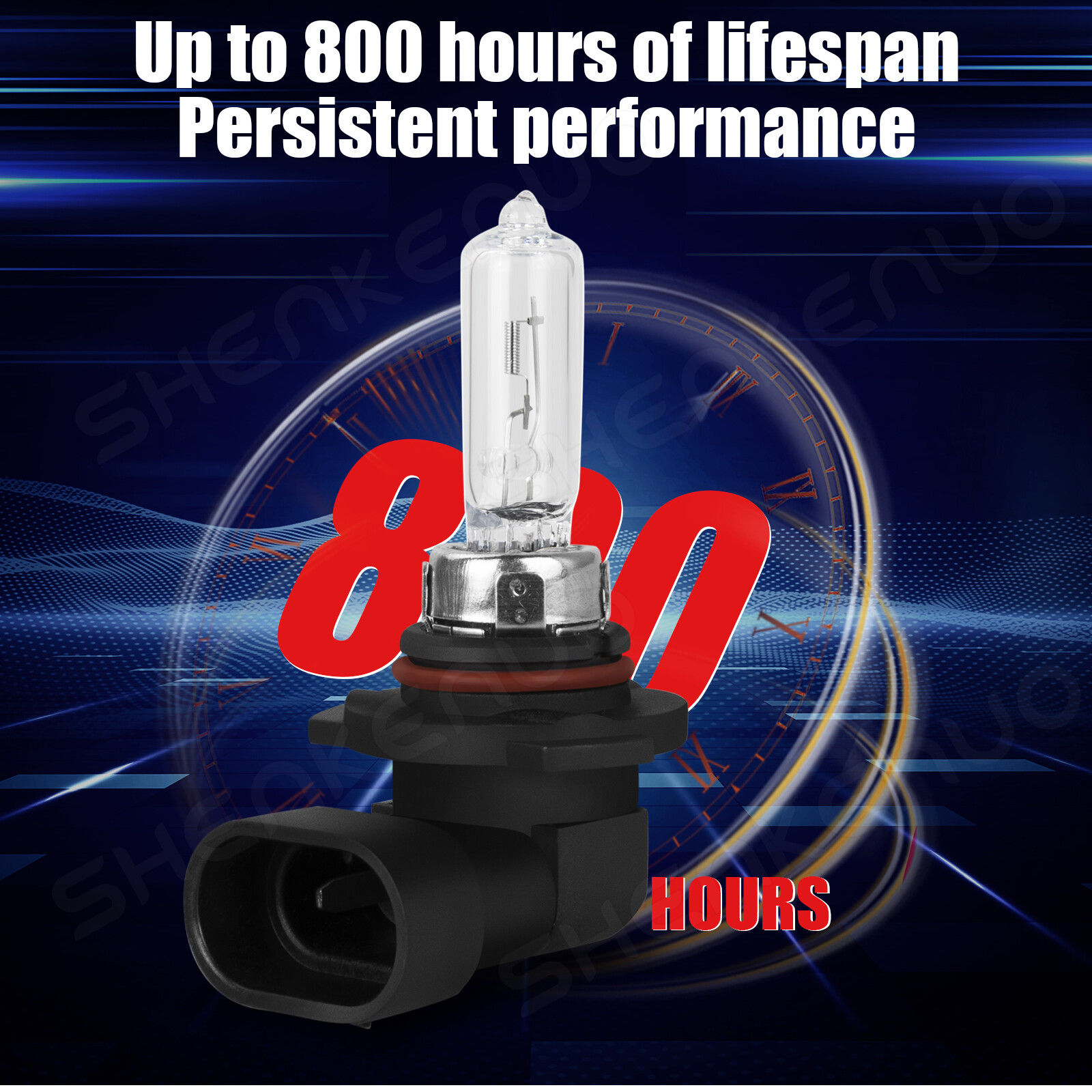 2x 9012/HIR2 Halogen 55W Low-Beam Car Headlight Bulbs Clear Glass Replacement BF