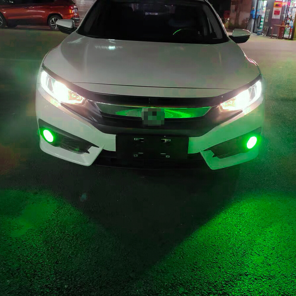 2pcs Bright Green Fog Lights Lamp H11 H8 LED Bulbs Fit for Honda Civic 2006-2020