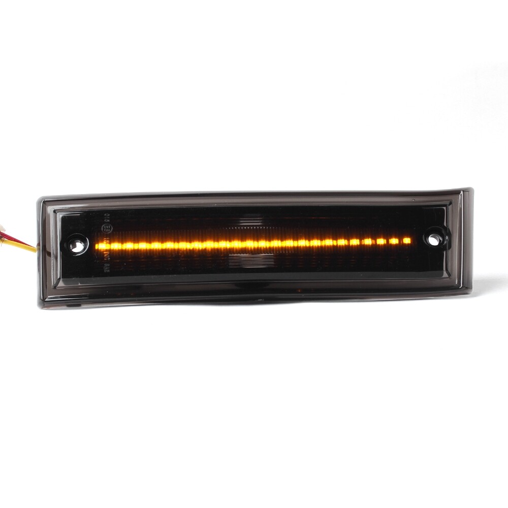 Smoke Lens Amber LED Side Marker Light for 1981-1991 Chevy GMC C/K R/V Truck SUV