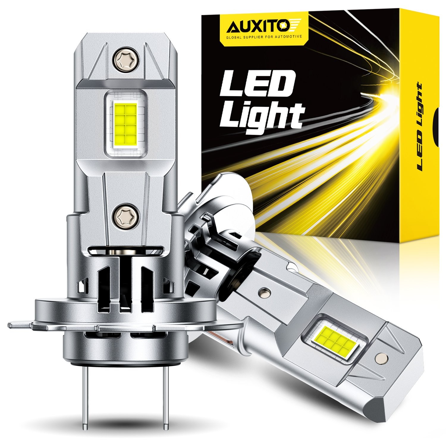 AUXITO H7 LED Headlight Bulbs High Low Beam 6500K White Super Bright 330000LM A+