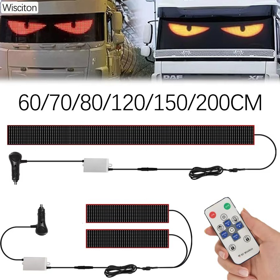 For Truck-Specific Devil’s Eye LED-Screen Car Eye Truck Dynamic LED Light USA