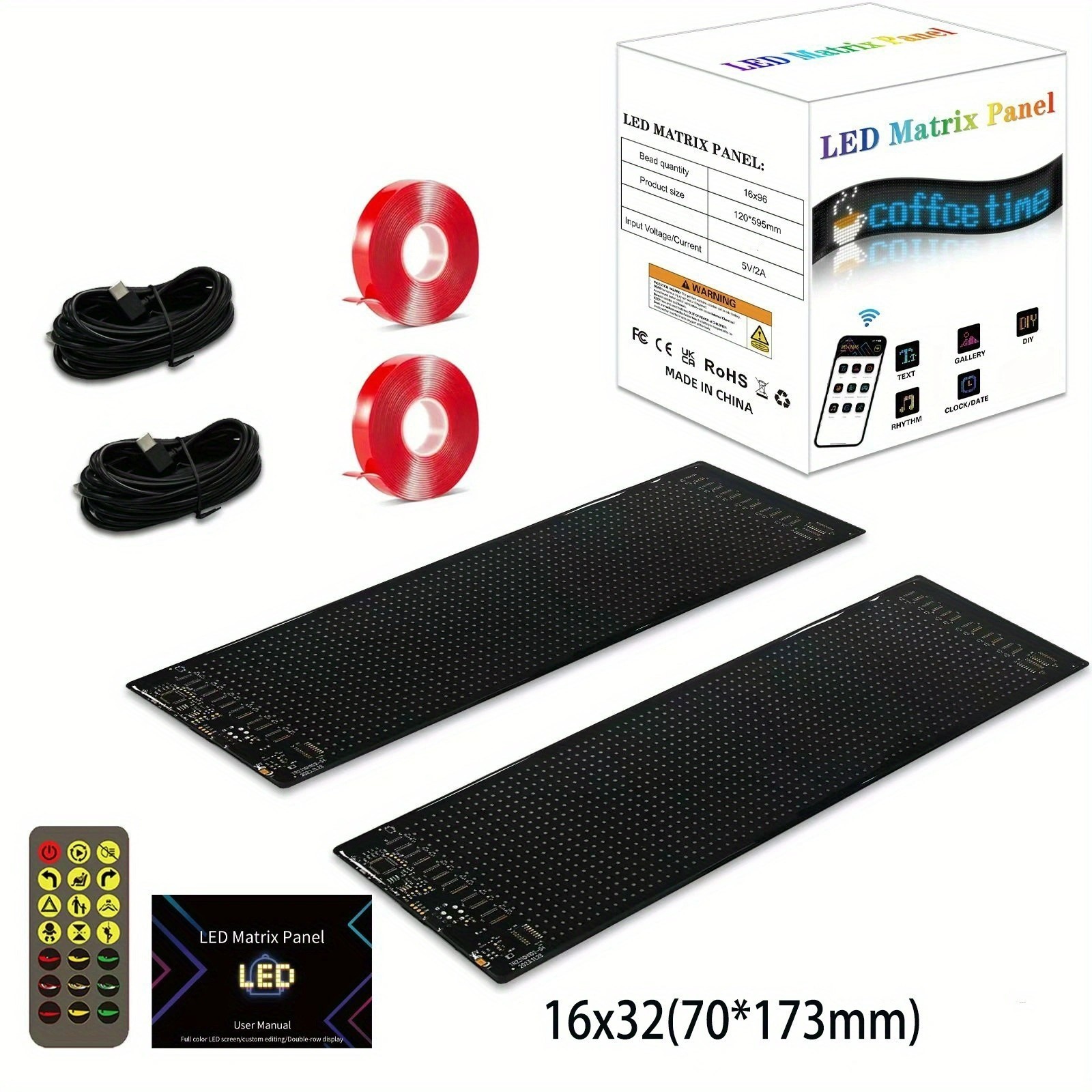 2pcs Truck-Specific Devil’s Eye LED-Screen Car Eye Light Truck Dynamic LED Light