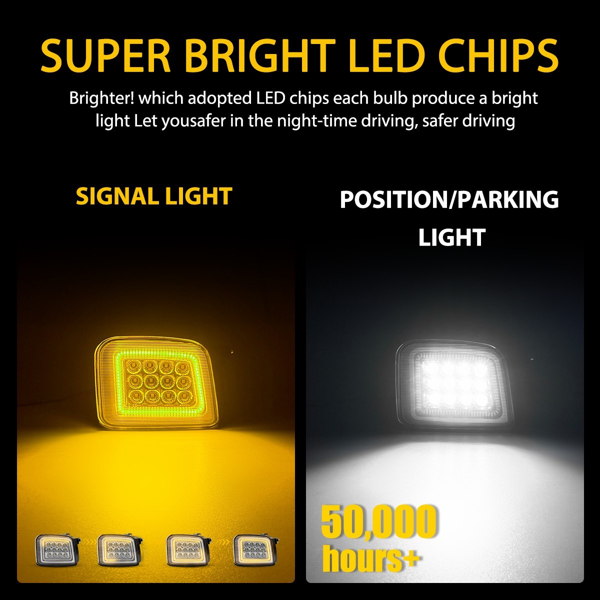 2-20x DRL Turn Signal LED Lights Replacement For 2015-2021 Subaru WRX /STI Clear