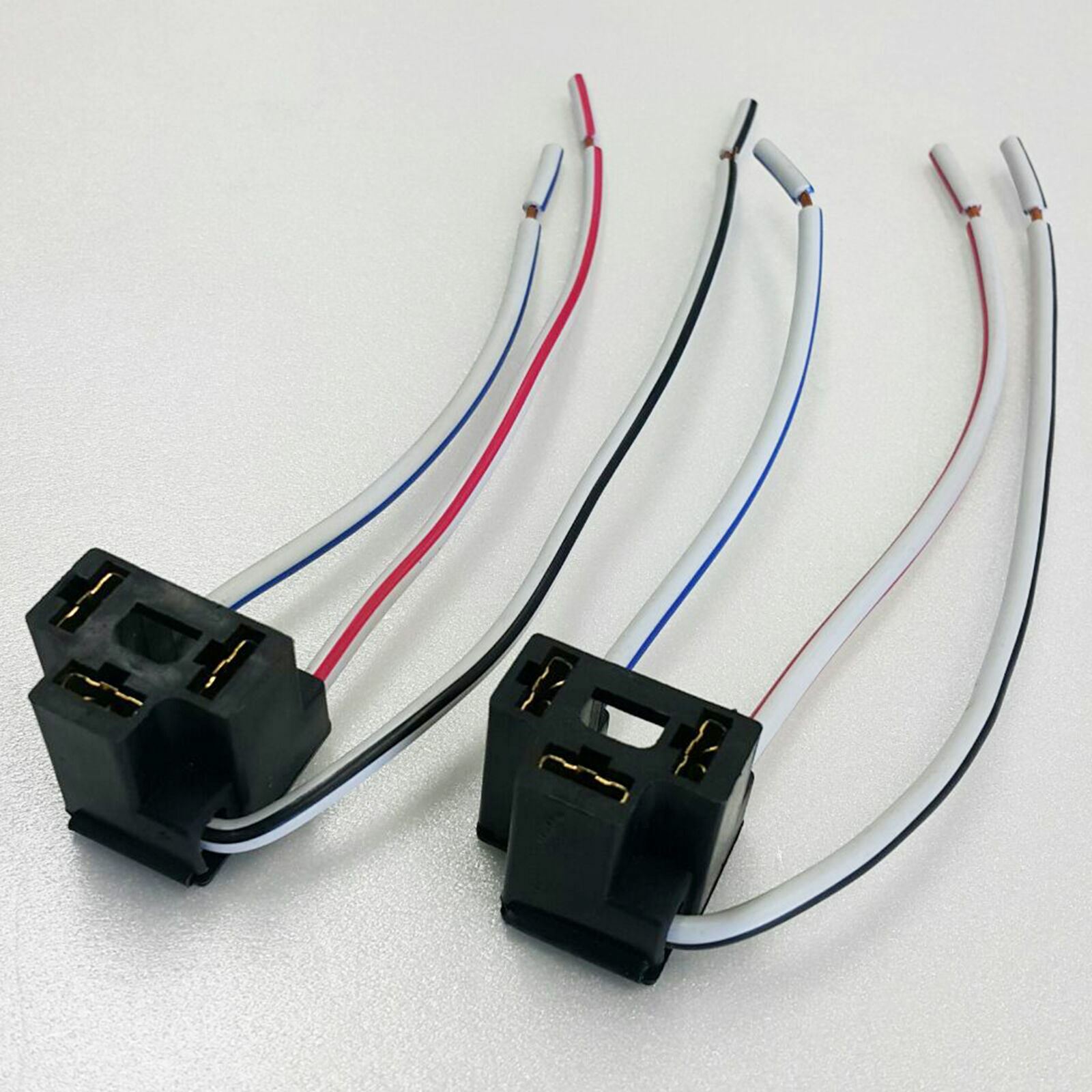4x NEW H4 Female Headlight Wire Harness Connector Wiring plug socket