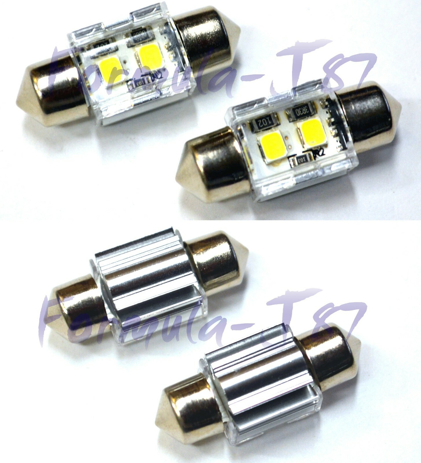 LED 5W Light CANbus 28-29MM White 6000K Two Bulb Interior Map Replacement Stock