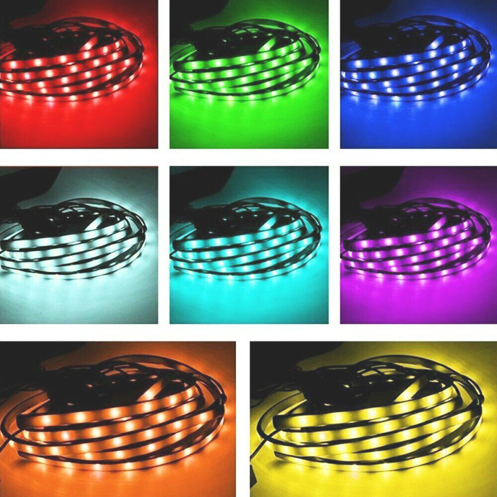 For Tesla Model 3/Y/X/S 4Pcs RGB LED APP Control Underbody Chassis Light Strips