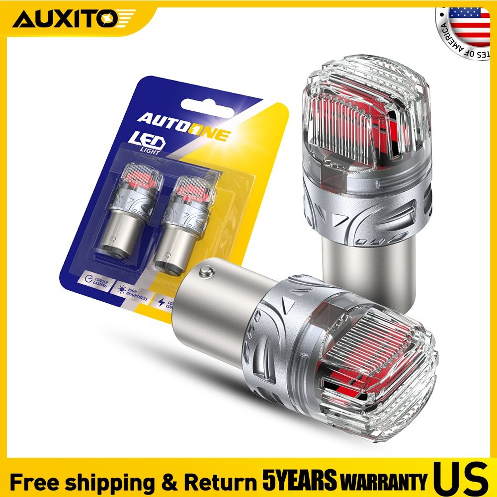AUTOONE Pure Red 1157 LED Bulb Tail Stop Brake Turn Signal Light 7528 2357 7507