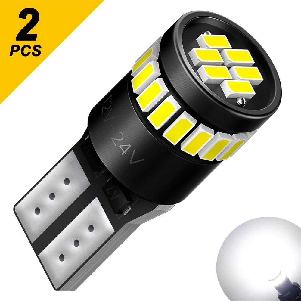 White T10 194 168 W5W 24SMD LED License Plate Inside Light Bulb Kit 6000K 2-20X