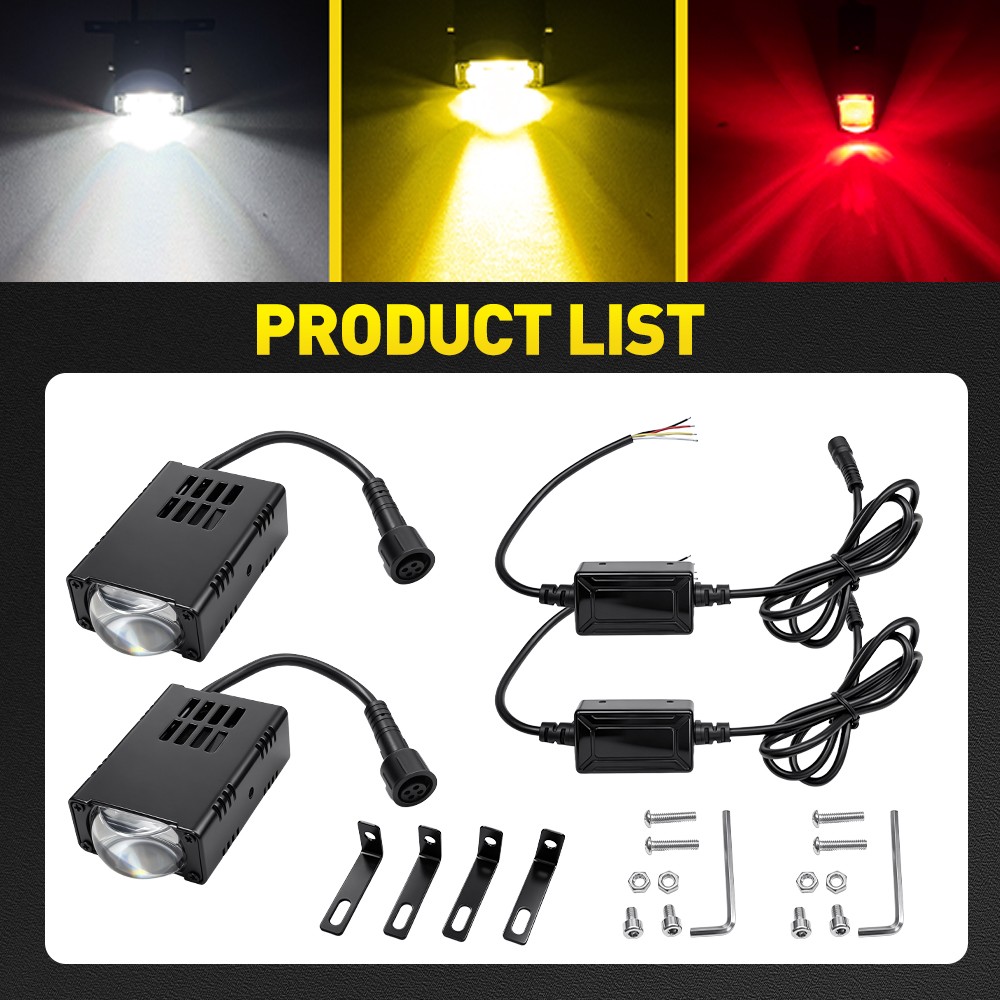 IP68 Waterproof LED Driving Lights Fit 2010-2026 Ford F150 F250 Super Duty Truck