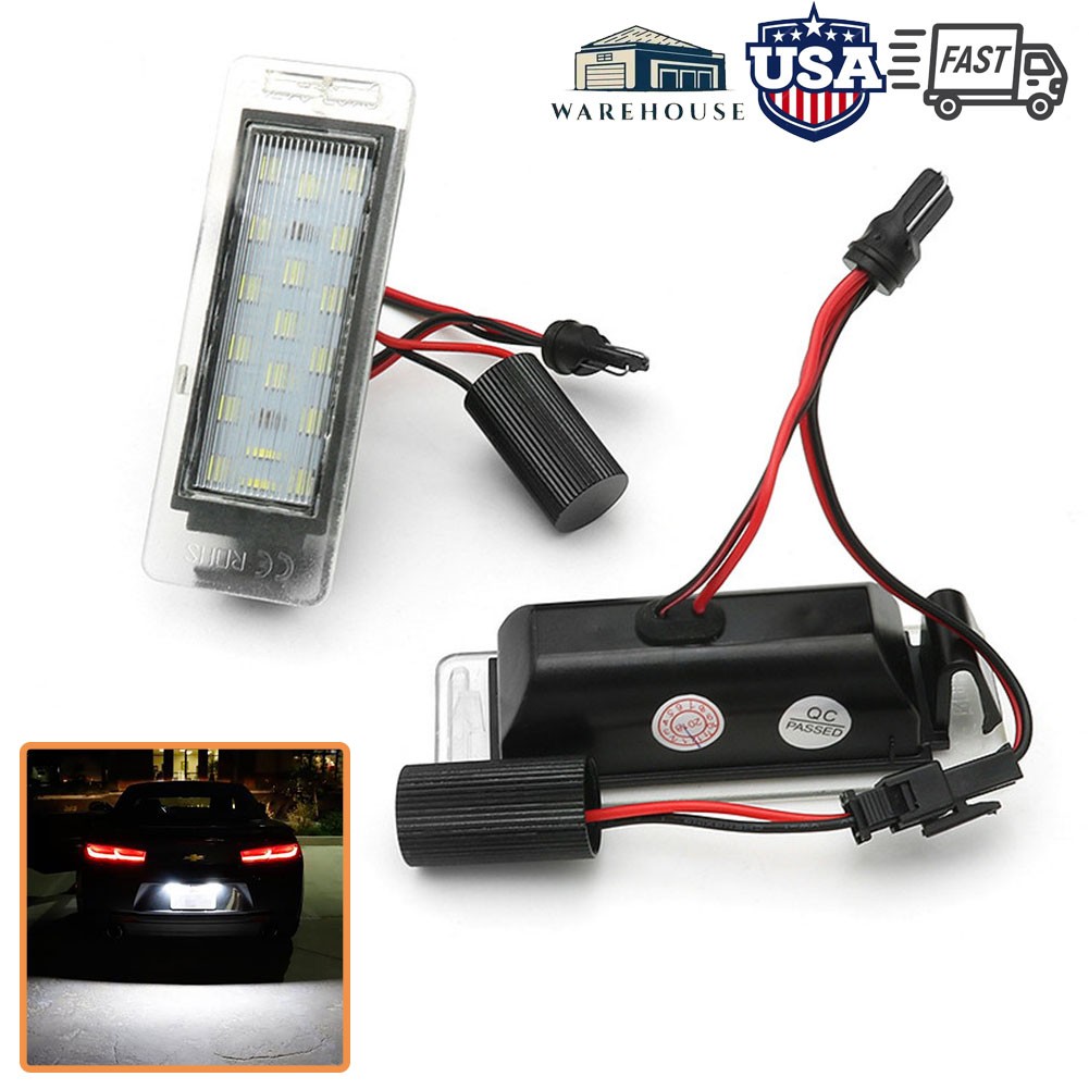 Vehicle For 2013-2019 Cadillac ATS Rear 18 LED Number License Plate Light 2PC