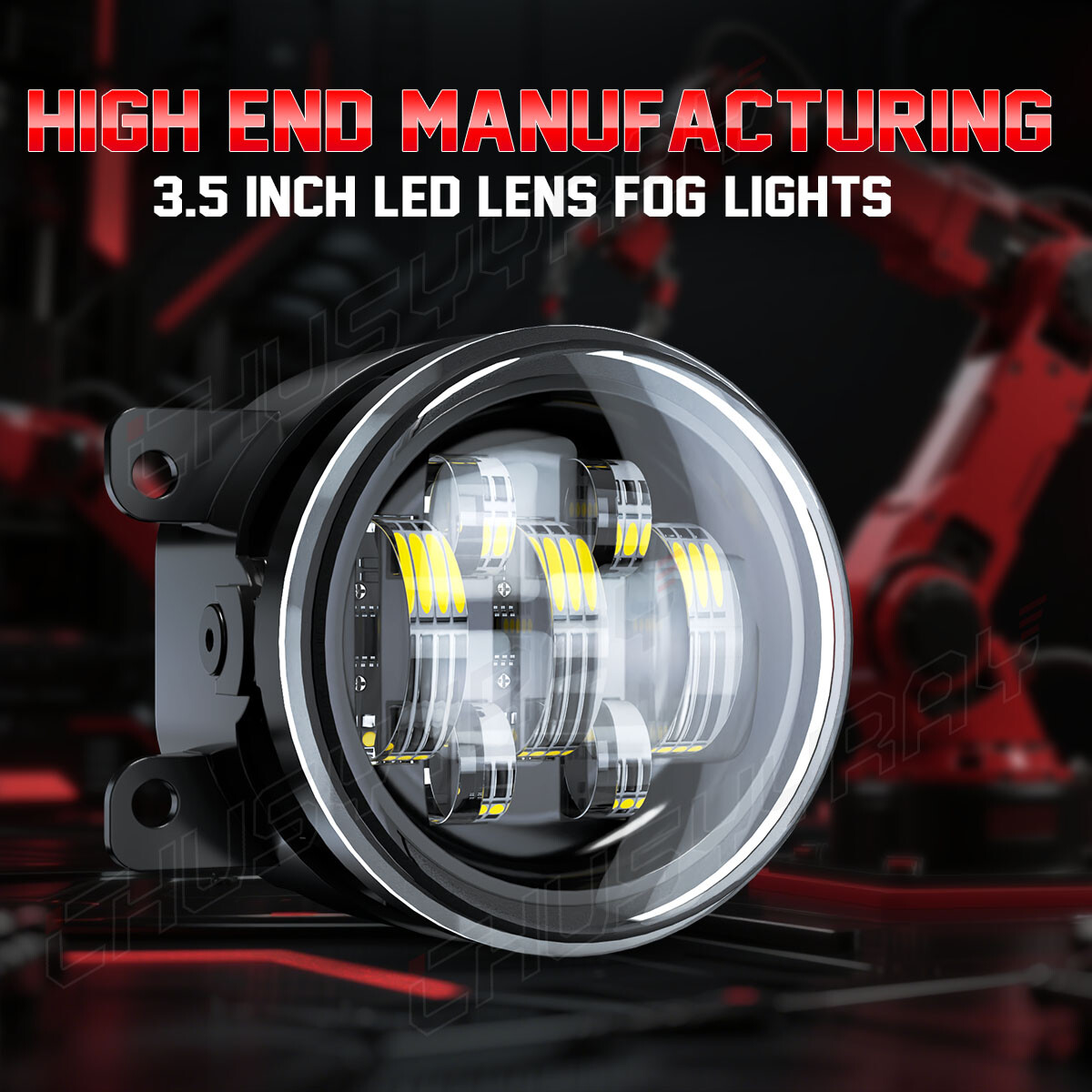 LED Clear Fog Light Bumper Lamp Replacement FOR Ford Mustang 2015 2016 2017 pair
