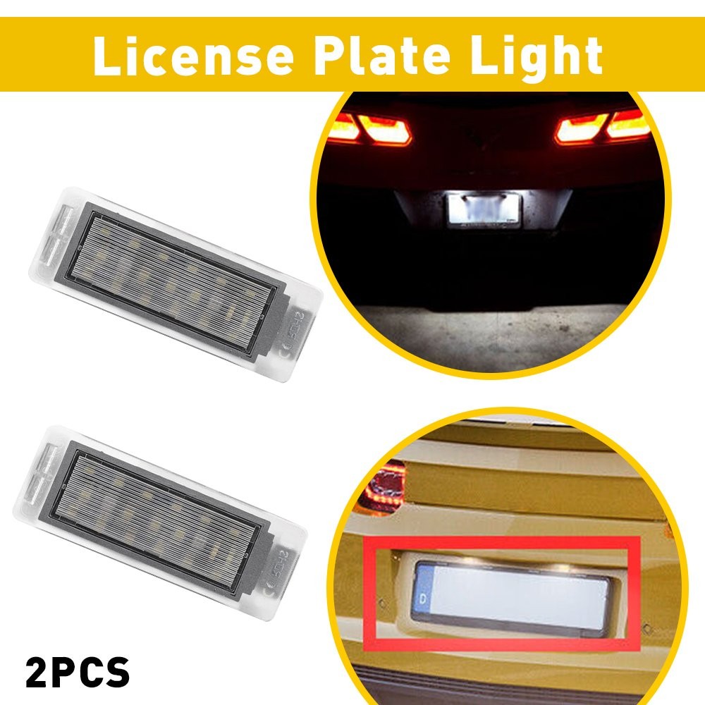 Fit Cadillac Chevrolet Buick GMC Acadia GMC Terrain LED License Plate Light 2Pcs