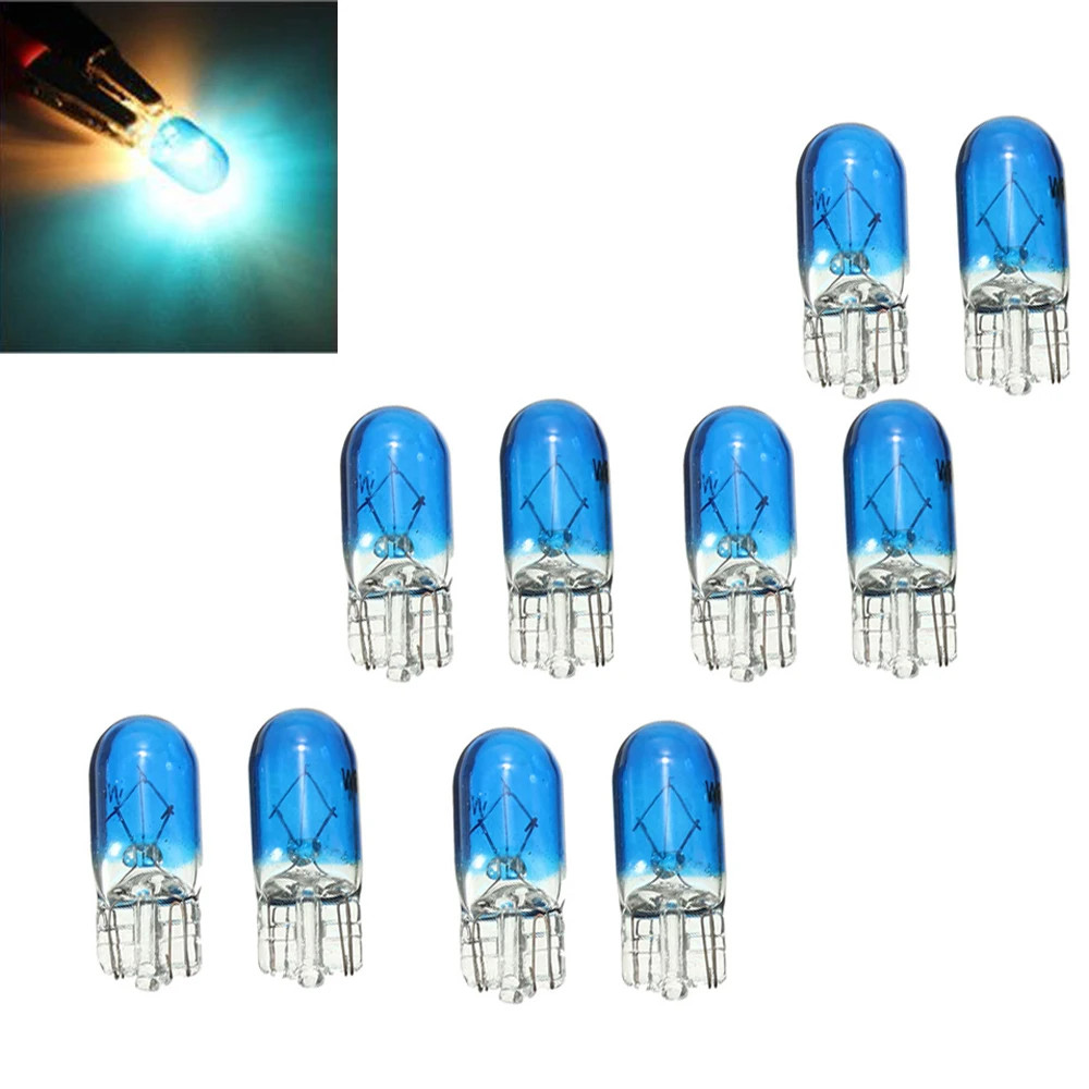 10x 501 Amber Orange Bulbs 12V 5W Capless Side Indicator W2.1 x 9.5D Car Lights