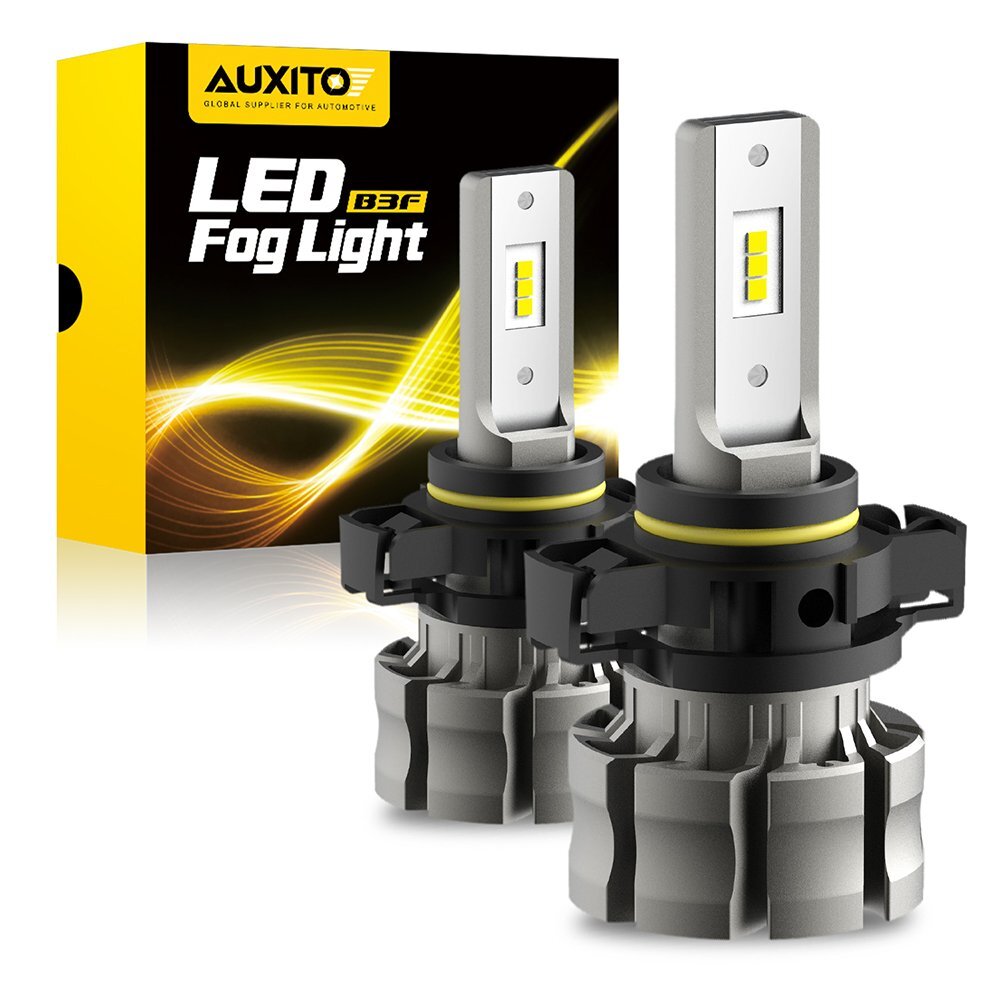 AUXITO CANBUS H16 5202 LED Fog Light Bulbs 6500K White Extremely bright B3F