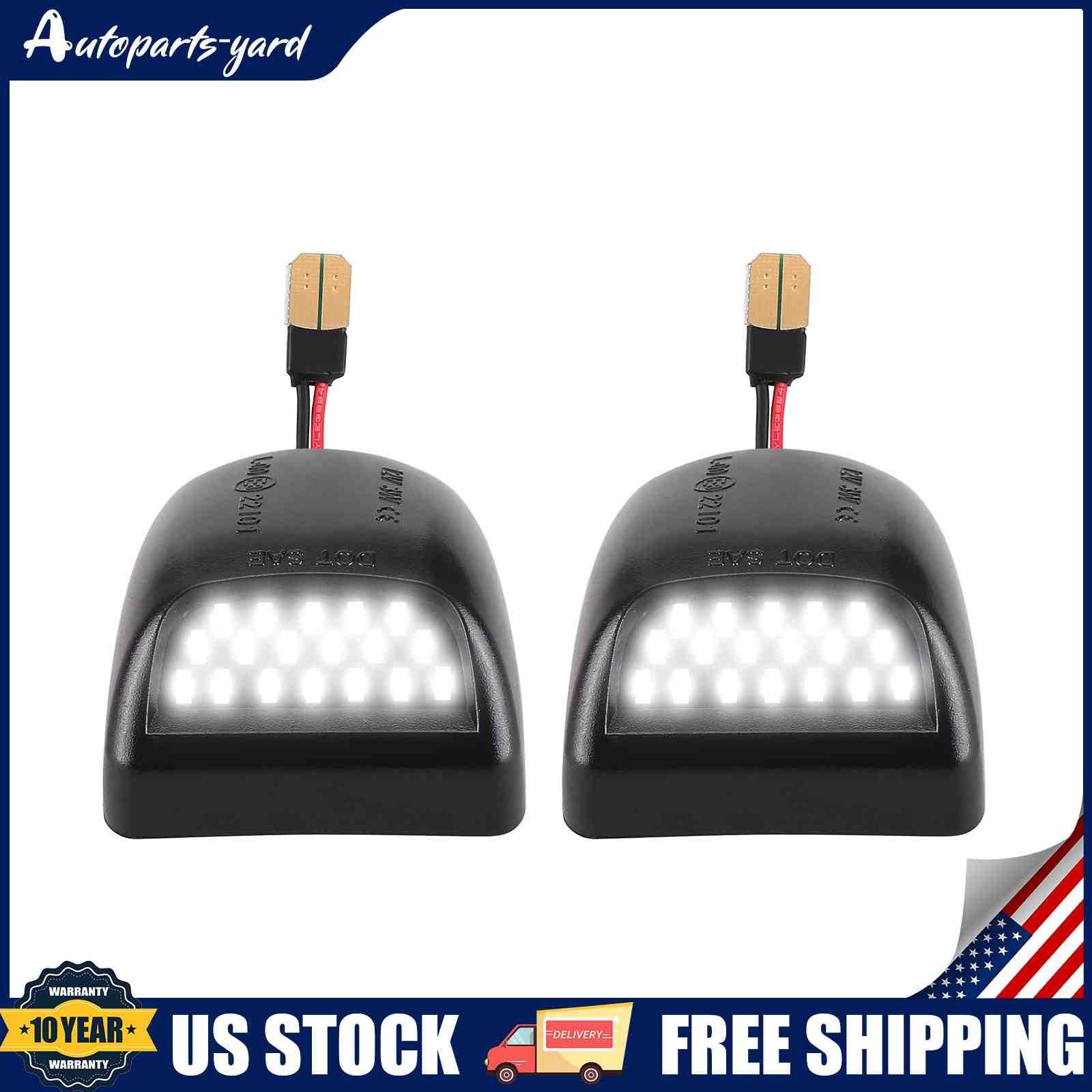 2x New Car License Plate Light Fit For Chevrolet Pickup Truck US Stock