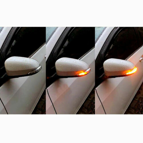 Fits Toyota Venza Corolla Clear White/Amber Side Mirror Sequential Signal Lights