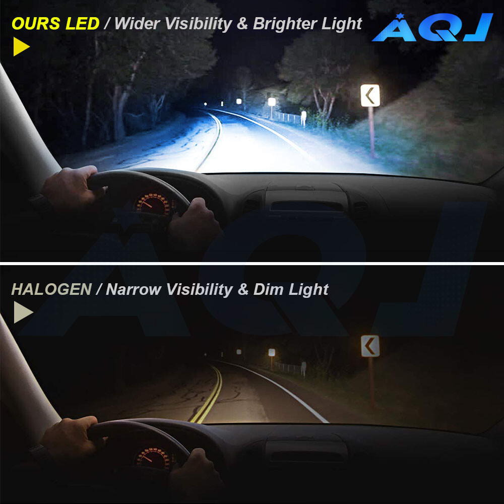 2x HB5 9007LED Headlights 1000000LM LED Light Bulbs Kit High Low Beam Super blue
